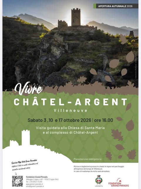 Locandina di Apertura Autunnale 2026 - Vivre Châtel-Argent
